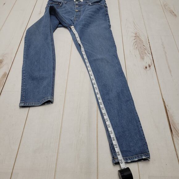 Reformation Cory high rise skinny jeans button fly no pockets - Picture 3 of 12